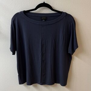 J. Jill Deep Blue Short Sleeve Top